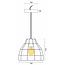 TooLight Moderne Hanglamp - E27 - Ø 19 cm - Zwart