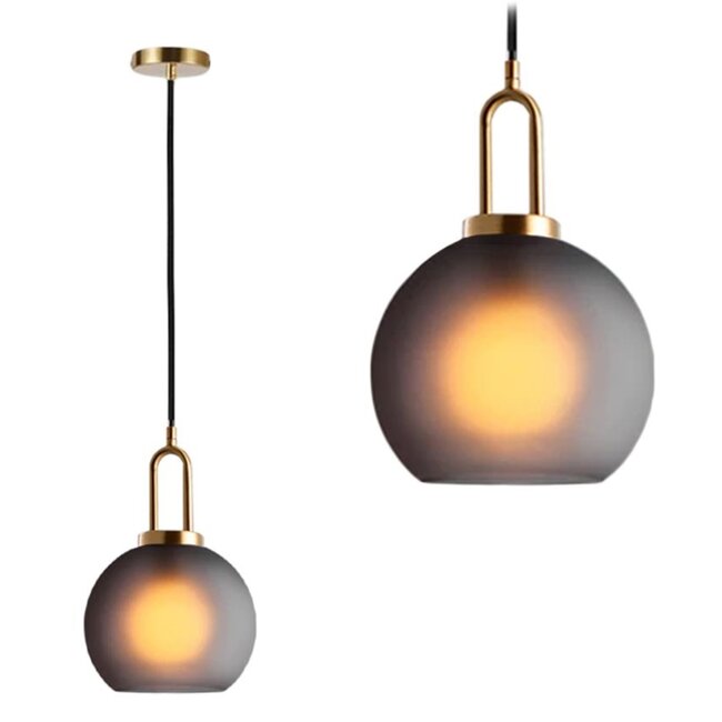 TooLight Bolle Hanglamp - E27 - Ø 20 cm - Grijs