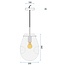 TooLight APP329-1CP Hanglamp - E27 - Ø 20.5 cm - Chroom