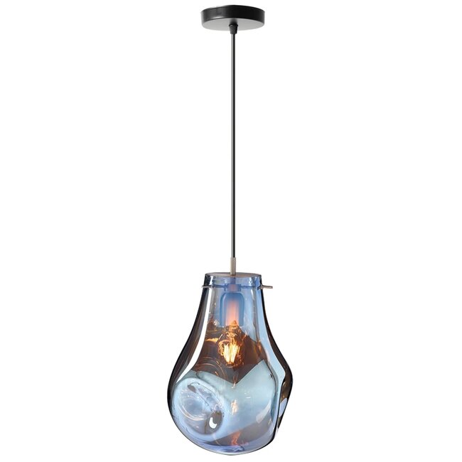 TooLight APP327-1CP Hanglamp - E27 - Ø 20.5 cm - Blauw