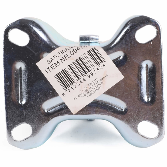 Benson Bokwiel - 100 mm - Slijtvast rubber - 70 kg draagvermogen - 4 stuks