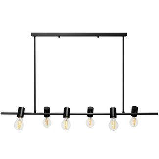 TooLight APP480-6CP Hanglamp - E27 - 6 Lichtpunten - Zwart