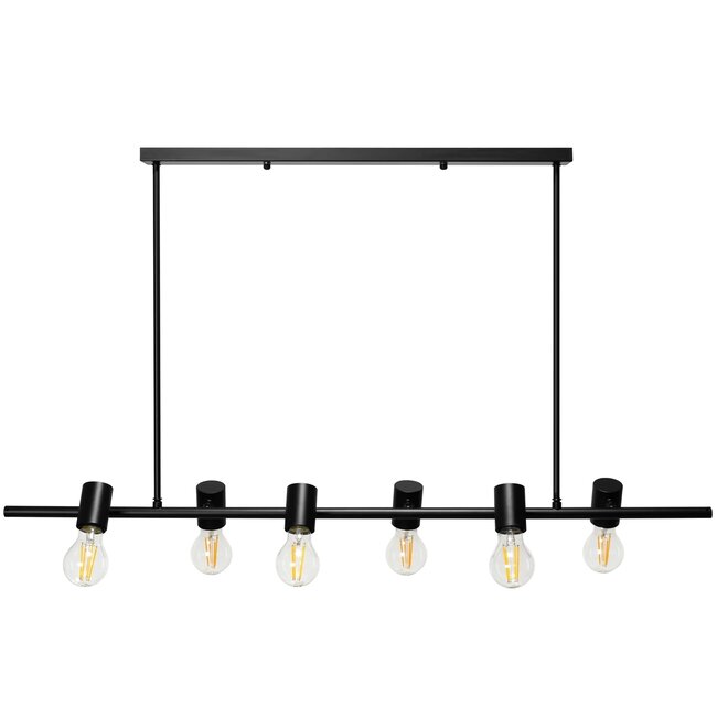 TooLight APP480-6CP Hanglamp - E27 - 6 Lichtpunten - Zwart