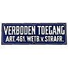 MM Eurotool Bord "Verboden Toegang Art. 461" Kunststof 35 x 12 cm MM Eurotool Bord "Verboden Toegang Art. 461" Kunststof 35 x 12 cm