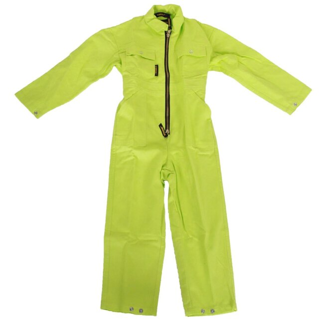 MM Eurotool Kinderoverall Katoen Lime Groen - Maat 68/74