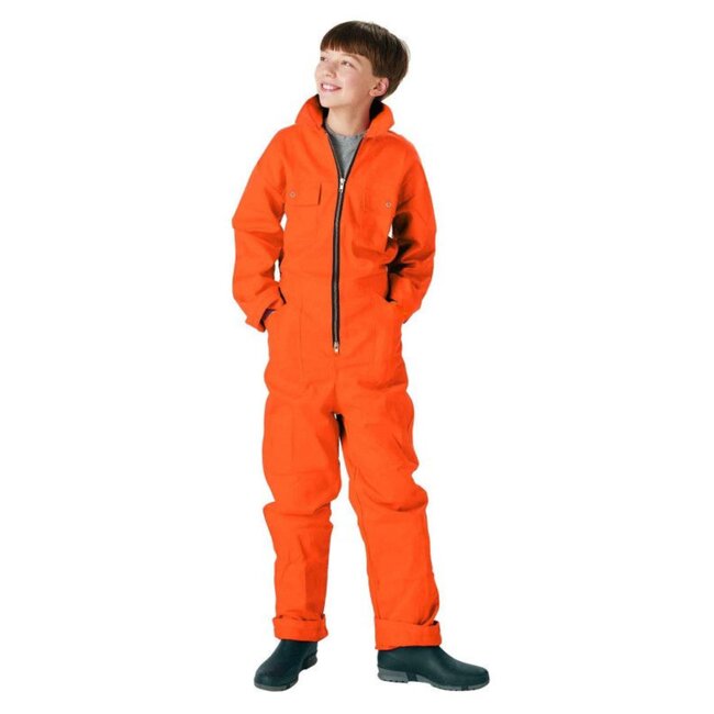 MM Eurotool Kinderoverall - Katoen - Oranje - Maat 68/74 - Elastische Taille - Handige Zakken