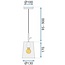 TooLight APP1035-1CP Hanglamp - E27 - Ø 13 cm - Wit