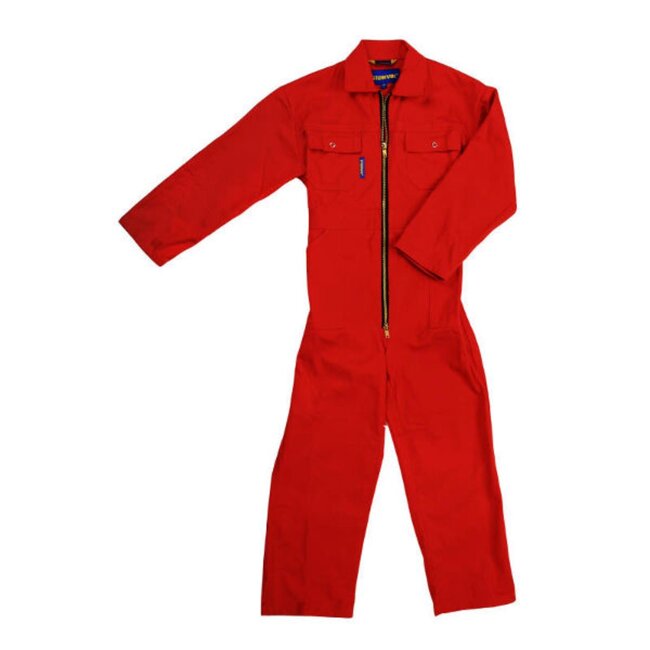 MM Eurotool Kinderoverall Katoen Rood - Maat 68/74