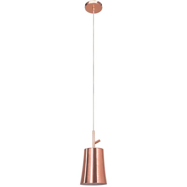 TooLight APP1036-1CP Hanglamp - E27 - Ø 13 cm - Rosé Goud