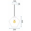 TooLight APP439-1CP Hanglamp - E27 - Ø 23 cm - Goud