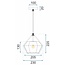 TooLight APP452-1CP Hanglamp - E27 - Ø 23 cm - Blauw