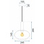 TooLight APP464-1CP Hanglamp - E27 - Ø 24.5 cm - Oranje