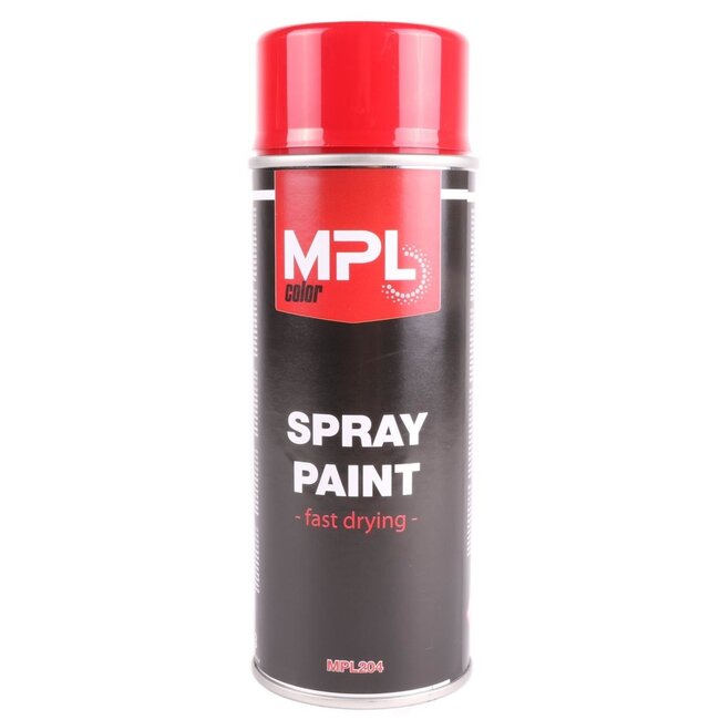 MPL Verf spuitbus - sneldrogend - rood - 400 ml - metalen oppervlakken