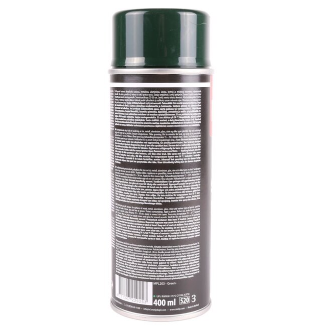 MPL Sneldrogende groene spuitlak - 400 ml - voor metalen oppervlakken