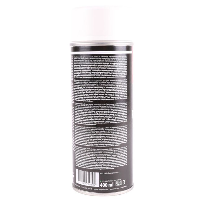 MPL Verf spuitbus - wit - sneldrogend - primer - 400 ml