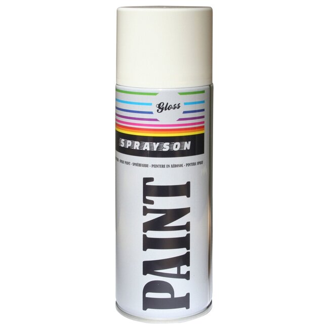 Sprayson Hoogglans spuitlak - wit - 400 ml - veelzijdige toepassing - professionele afwerking