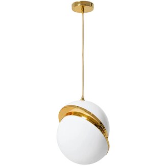 TooLight APP481-1CP Hanglamp - E27 - Ø 25 cm - Wit/Goud