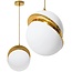 TooLight APP481-1CP Hanglamp - E27 - Ø 25 cm - Wit/Goud