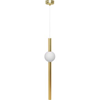 TooLight APP475-CP Hanglamp - E27 - Ø 10 cm - Wit/Goud