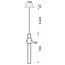 TooLight APP475-CP Hanglamp - E27 - Ø 10 cm - Wit/Goud