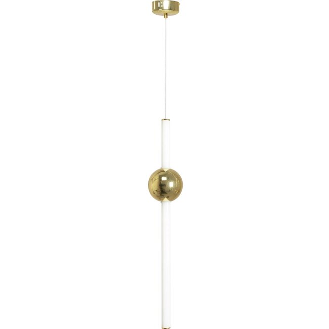 TooLight APP476-CP Hanglamp - E27 - Ø 10 cm - Goud/Wit