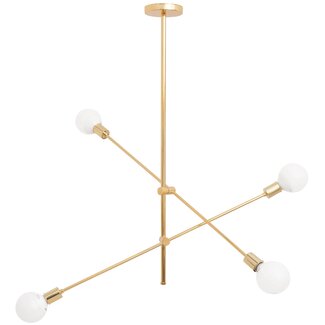 TooLight APP479-4C Hanglamp - E27 - 4 Lichtpunten - Goud