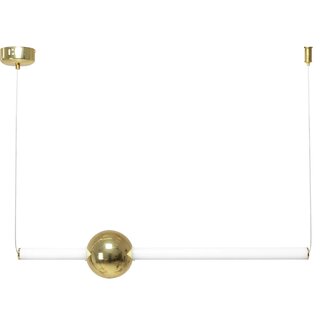 TooLight APP478-CP Hanglamp - E27 - Ø 10 cm - Goud/Wit