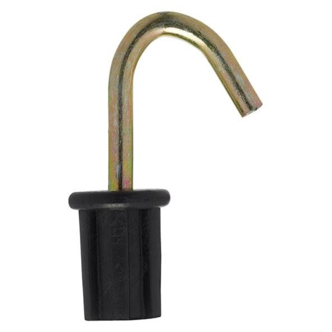 ProPlus Tentdop met ronde haak - metaal - Ø 22 mm - zwart