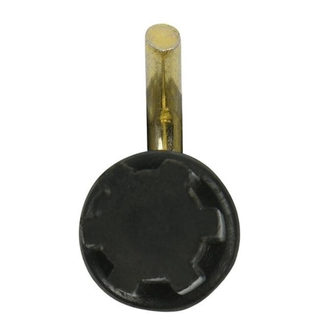 ProPlus Tentdop met ronde haak - metaal - Ø 22 mm - zwart