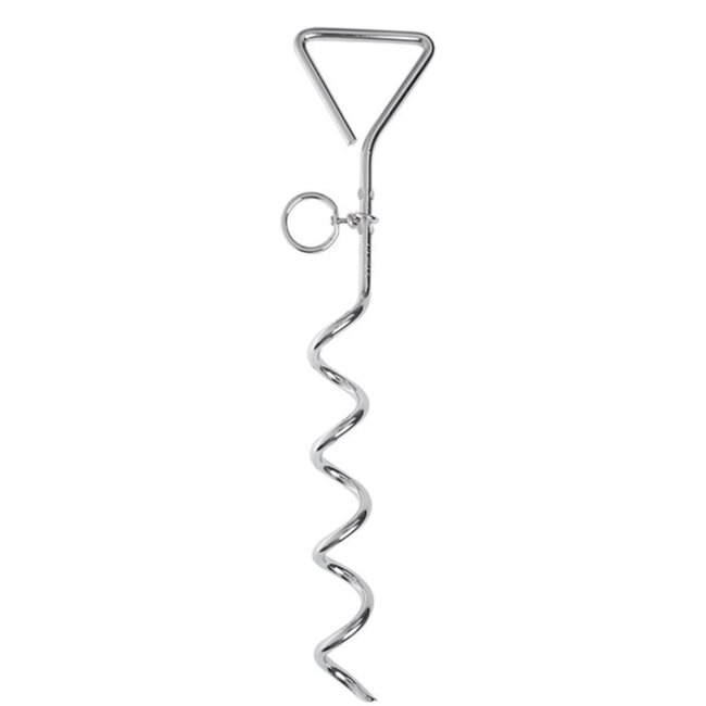 ProPlus Aanlegspiraal voor honden - 40 cm - Met handvat en ring - Voorkomt verstrikken van lijn