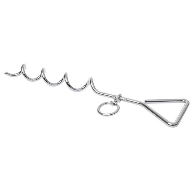 ProPlus Aanlegspiraal voor honden - 40 cm - Met handvat en ring - Voorkomt verstrikken van lijn