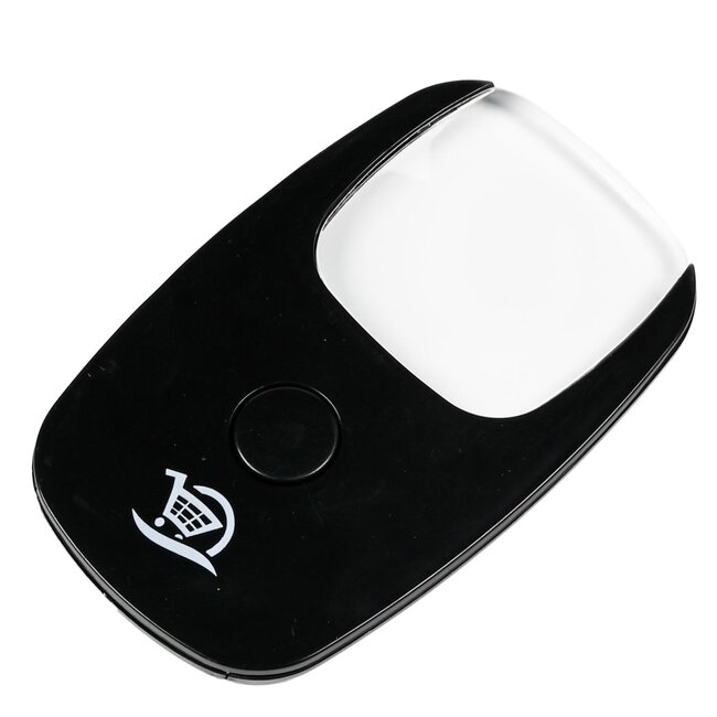 Benson Mini loep met LED-verlichting - 2.5x vergroting - zwart