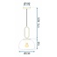 TooLight APP1073-1CP Hanglamp - E27 - Ø 23 cm - Goud