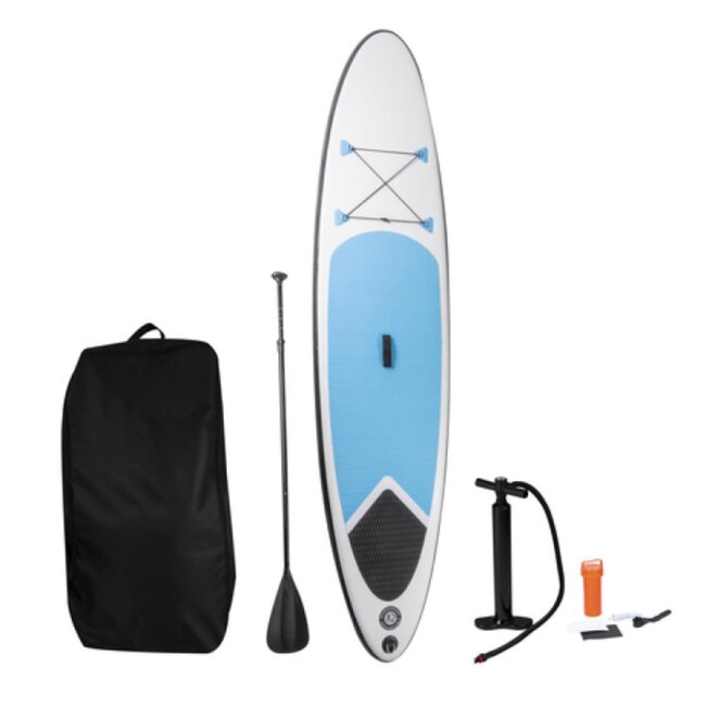 Dunlop Opblaasbaar Sup Board met Accessoires - Blauw/Wit - 305 x 71 x 10 cm