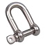 Seilflechter Korte D-sluiting - roestvrij staal - 4 mm - 75 kg hefvermogen - 20 mm lengte - zilver
