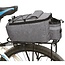 Lastpak Fiets koeltas - 7 liter - met schouderriem en extra opbergvak - grijs