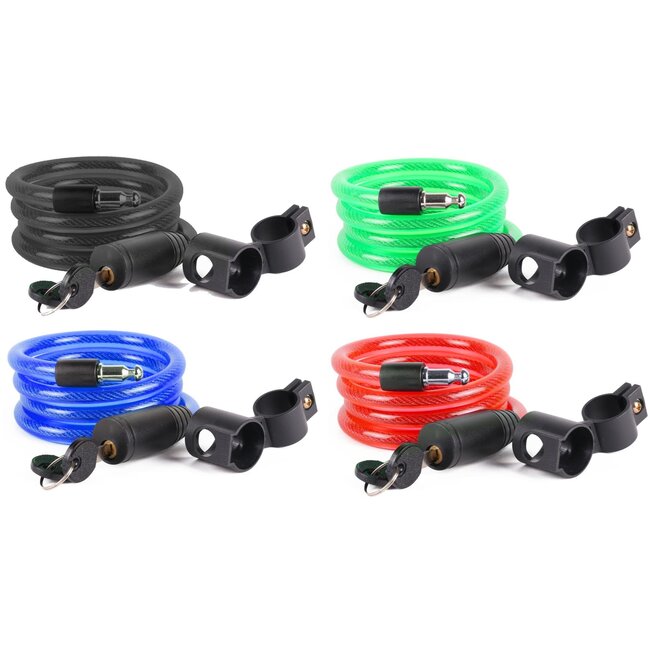 Stahlex Multifunctioneel kabelslot - spatwaterdicht en slagvast - 1200 mm - assorti kleuren