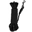 Benson Zoeklijn voor honden - nylon en metaal - 5 meter - zwart - Ø 6 mm