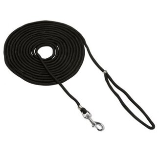 Benson Zoeklijn voor honden - nylon en metaal - 5 meter - zwart - Ø 6 mm Benson Zoeklijn voor honden - nylon en metaal - 5 meter - zwart - Ø 6 mm
