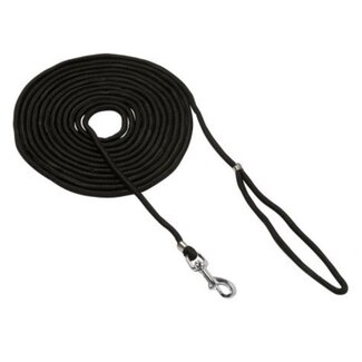 Benson Zoeklijn voor honden - nylon en metaal - 15 meter - zwart - Ø 6 mm Benson Zoeklijn voor honden - nylon en metaal - 15 meter - zwart - Ø 6 mm