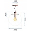 TooLight APP307-1CP Hanglamp - E27 - Ø 25 cm - Zwart