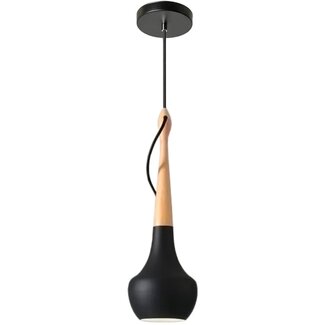 TooLight APP936-1CP Hanglamp - E27 - Ø 15 cm - Zwart