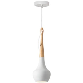 TooLight APP937-1CP Hanglamp - E27 - Ø 15 cm - Wit