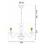 TooLight APP1081-6CP Hanglamp - E14 - 6 Lichtpunten - Rosé Goud