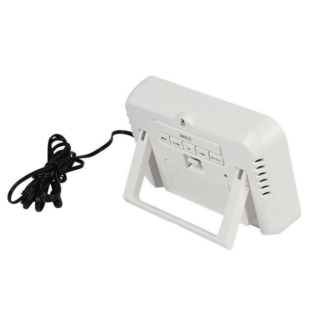 Benson Multifunctioneel weerstation - thermometer en alarmklok - 11 x 7,3 cm - binnen en buiten