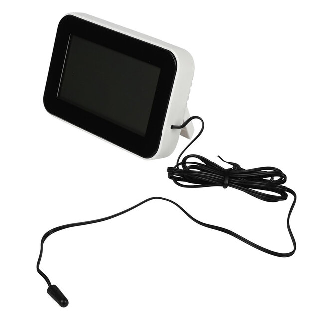 Benson Multifunctioneel weerstation - thermometer en alarmklok - 11 x 7,3 cm - binnen en buiten