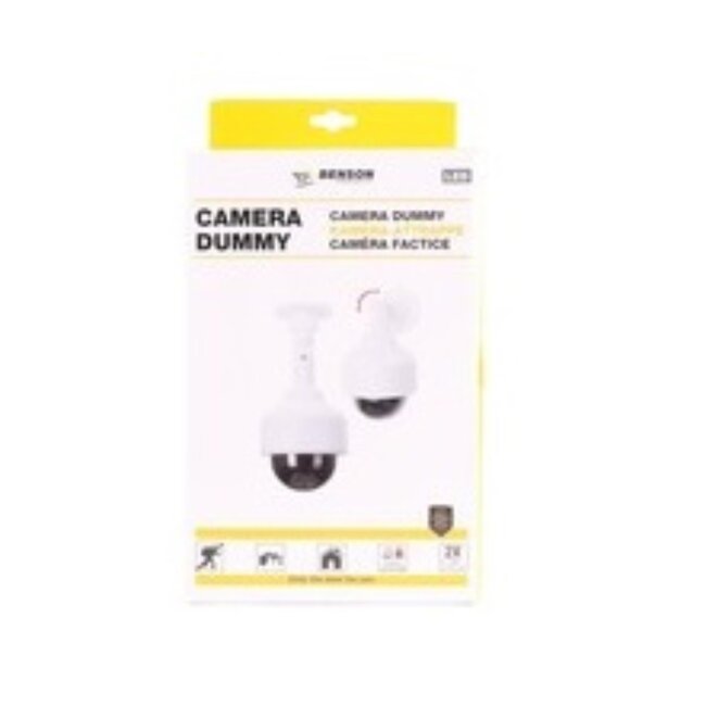 Benson Dummy beveiligingscamera - knipperende LED - dome model - binnen en buiten