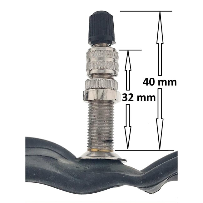 Benson Binnenband butyl - 26 inch - Dunlop ventiel 25 mm - zwart