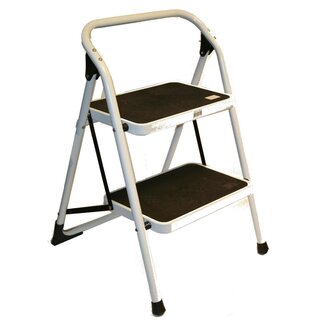 Benson Huishoudtrap - 2 treden - Heavy Duty - Staal - Anti-slip - Max. 150 kg