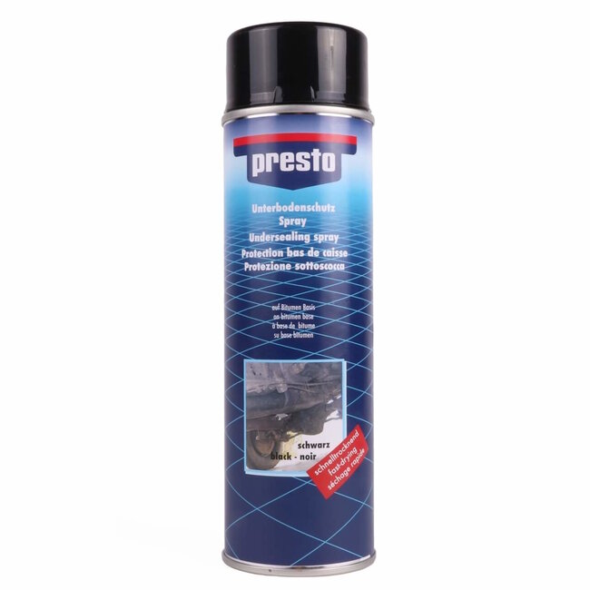 Presto Bitumen Coating - Roestbescherming - Geluidsisolatie - Waterafstotend - 500 ml - Zwart